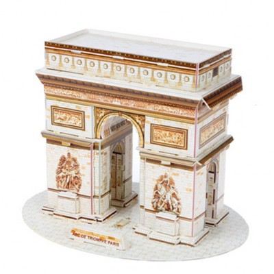 The Paris France Lions Arc DE Triomphe World Great Architecture 3D Puzzles DIY Toys for Children Jigsaw Puzzle