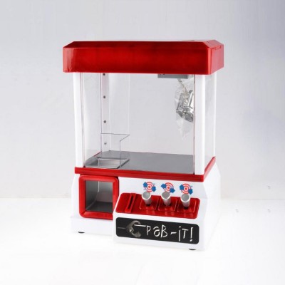 Candy Grabber, Grab-it Coin Operated Candy Grabber Desktop Doll Candy Catcher Crane Machine- Red